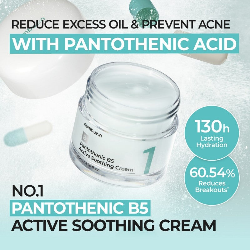 Numbuzin No.1 Pantothenic B5 Active Soothing Cream 80ml