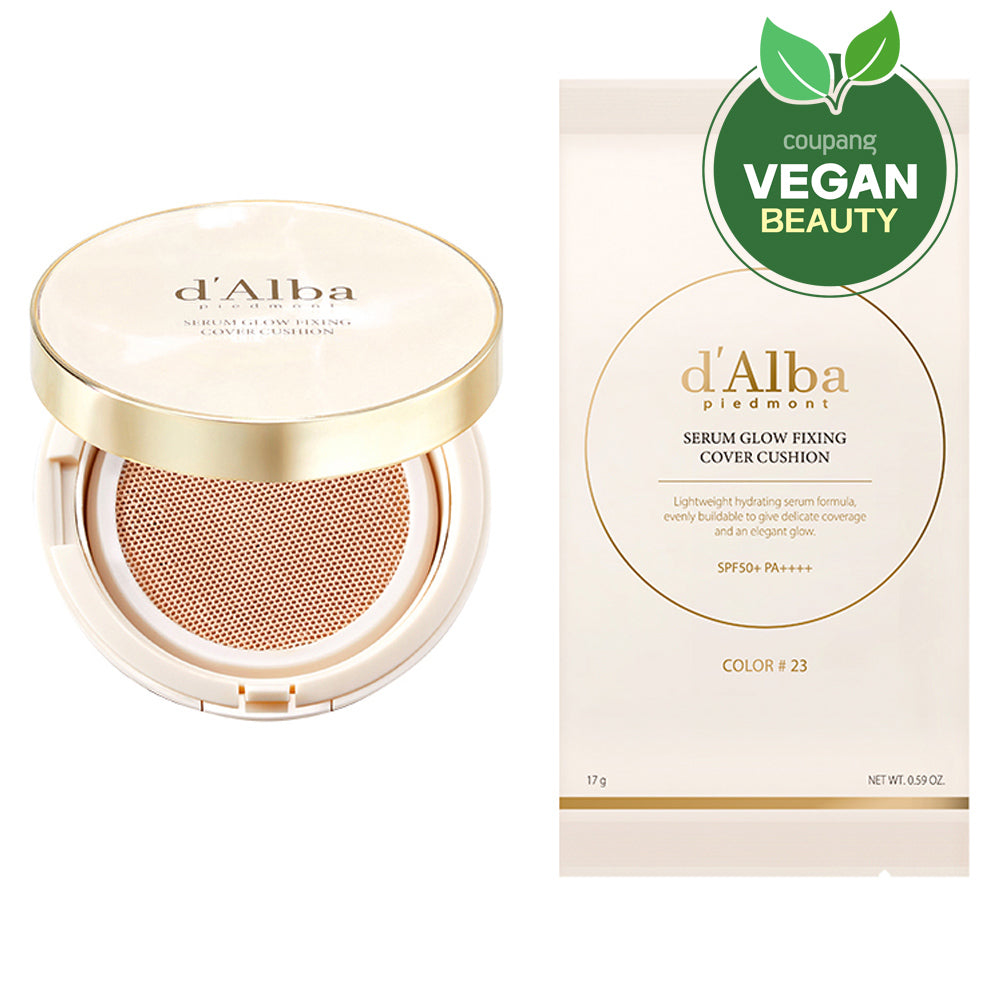 d'Alba Serum Glow Fixing Cover Cushion 17g+Refill 17g