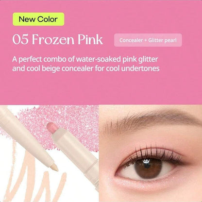 Peripera Sugar Twinkle Duo Eye Shadow Stick 007 Pink Linen 4ml/0.14oz