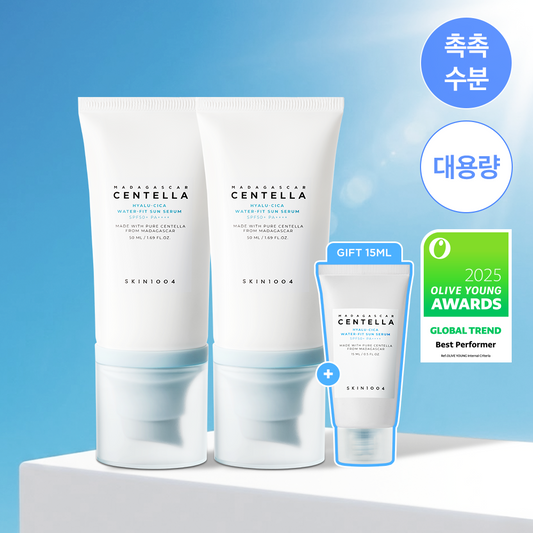 SKIN1004 Hyalu-Cica Water-Fit Sun Serum 50ml*2 +15ml set