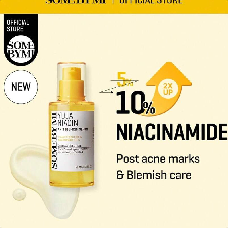 SOME BY MI Yuja Niacin Anti Blemish Serum - 1.69Oz, 50ml