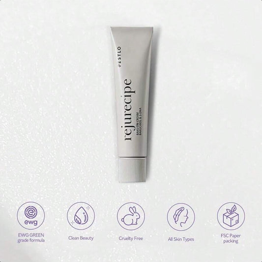 PESTLO Rejurecipe Baku:DN Cream, 1.01 Fl Oz, 30ml - Elasticity & Anti-Oxidant Care Cream, Bakuchiol, SDNA-PDRN, Salmon Extract, 10 Hyaluronic Acids For All Skin Types, Korean Skincare