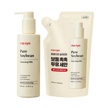 ma:nyo Pure Soybean Cleansing Milk 200ml Set (+Refill 200ml)