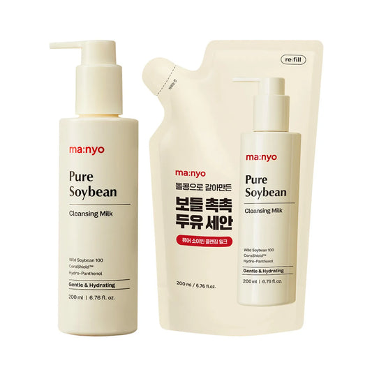 ma:nyo Pure Soybean Cleansing Milk 200ml Set (+Refill 200ml)