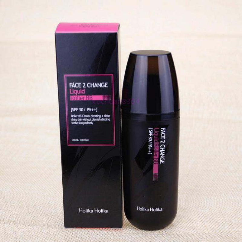 Holika Black Box Face2change Ball Roller BB Cream Bare Concealer Strong Oil Control