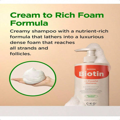 CKD Amino Biotin All-Powerful Shampoo 500ml/16.9oz