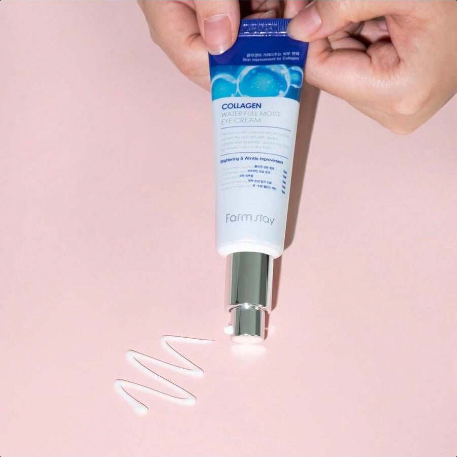 Farmstay Collagen Water Full Moist Eye Cream - Under Eye Cream For Wrinkles And Fine Lines - Fights Dark Circles - Collagen For Skin - 1.69 Oz 50ml