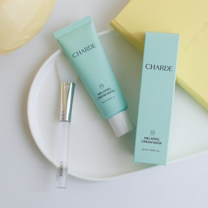 CHARDE Melapeel  Peel Off Cream Mask 50ml, for Dark Spots, Cream-to-Clear Mask for Brighter