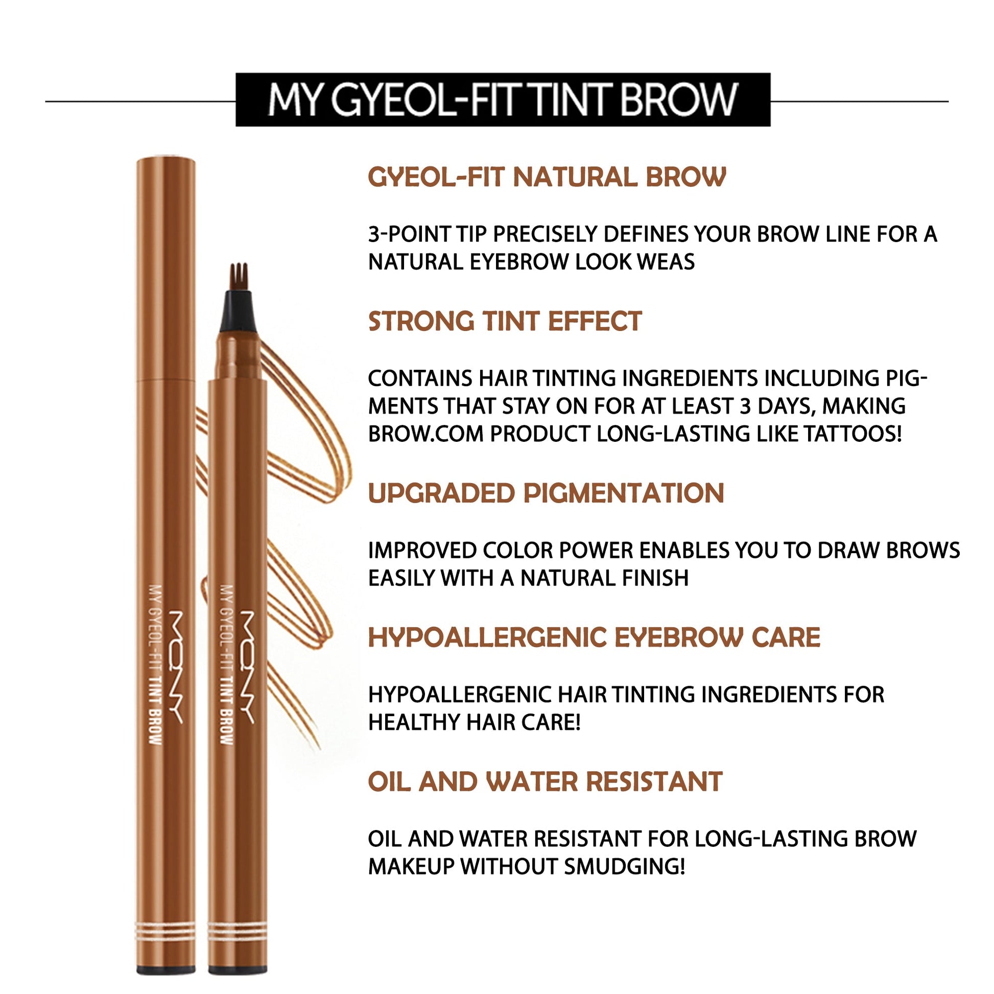 MacQueen New York  My Gyeol Fit Tint Brow 4 Colors, MQNY My Gyeol-Fit Tint Brow / NEWYORK