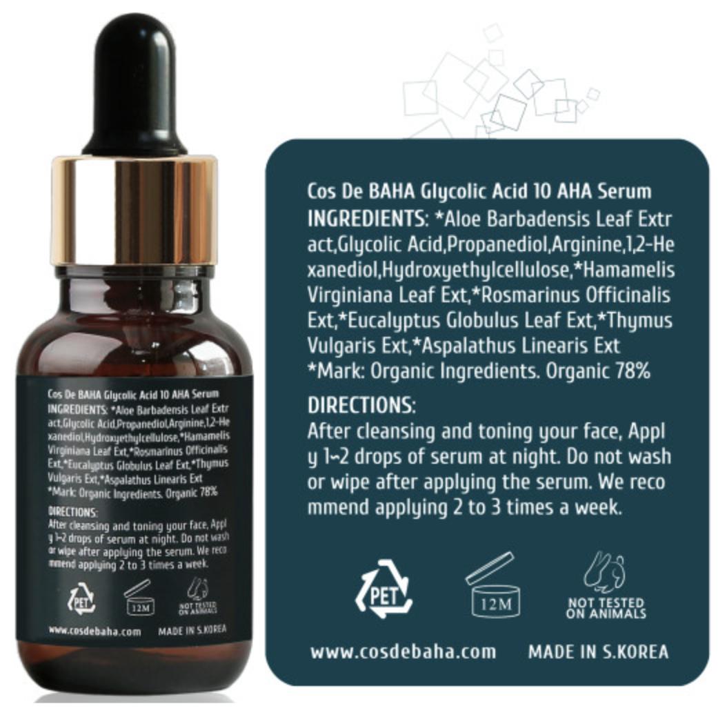 Cos De BAHA G Glycolic Serum 30ml (3 Options)