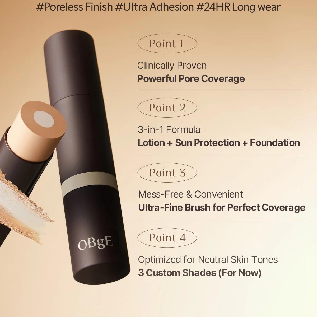 OBGE Natural Cover Foundation SPF50+PA++++13g