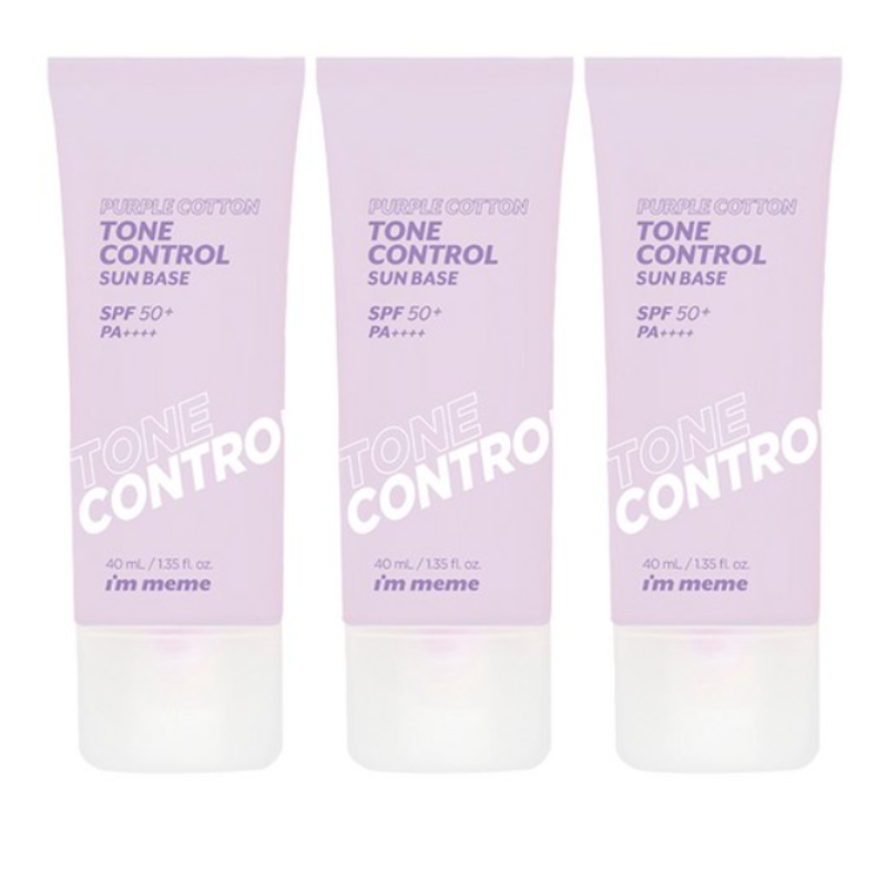 I'M Meme Purple Cotton Tone Control Line base SPF50 + PA ++++