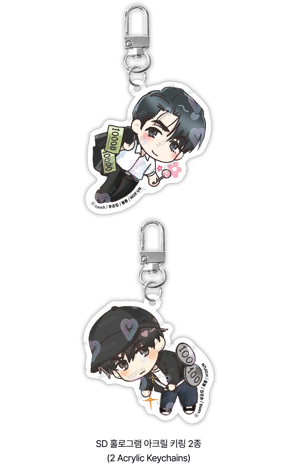 Pre-order Payback x MOFUN - SD Hologram Double-Sided Acrylic Keyring Set