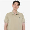 LACOSTE men's short sleeved POLO shirt with contrasting striped top