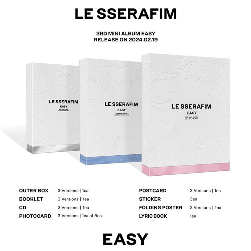 LE SSERAFIM 3rd Mini Album 'EASY'