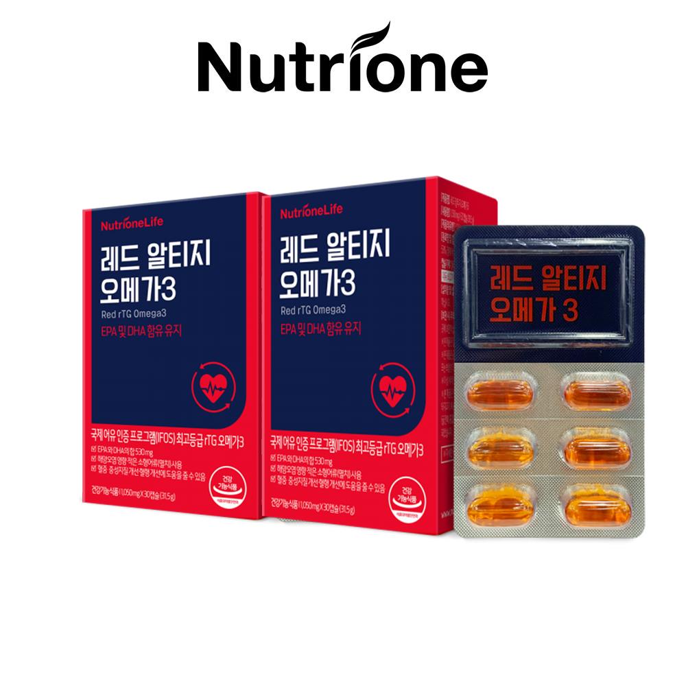 NUTRIONE Red RTG Omega 3 (1,050mg * 30ea/1 box)