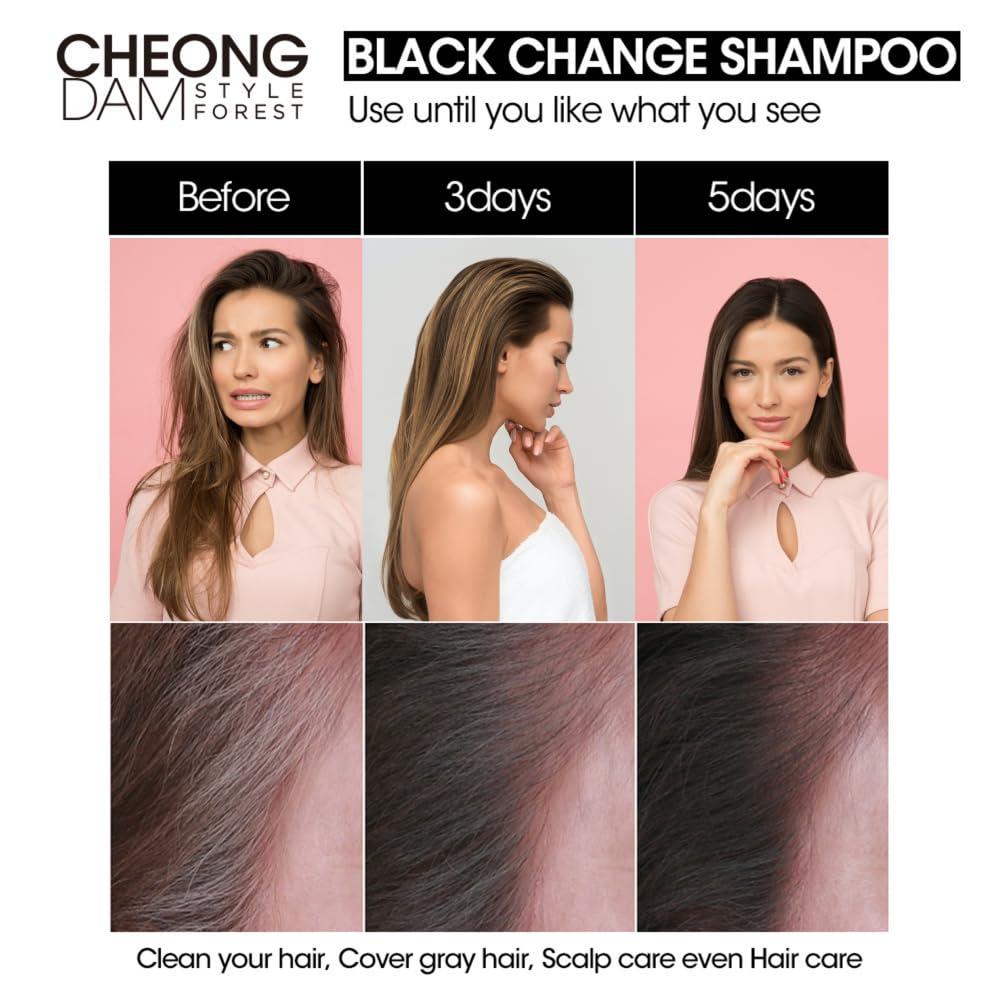 CHEONGDAM Black Change Shampoo Dark Brown / Natural Brown 200ml