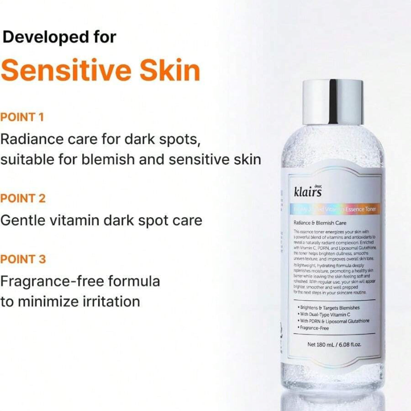 Dear, Klairs Freshly Juiced Vitamin Essence Pdrn Toner 180ml