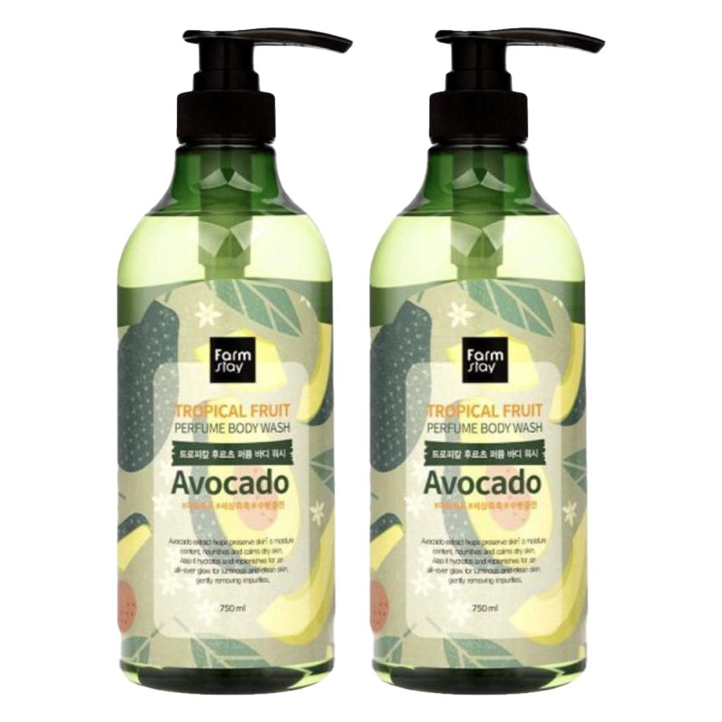 FARM STAY Tropical Fruit Perfume Body Wash Avocado 750ml (2 Options)