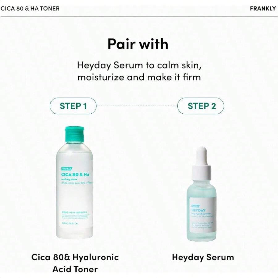 FRANKLY Cica 80 & Hyaluronic Acid Toner - 260ml