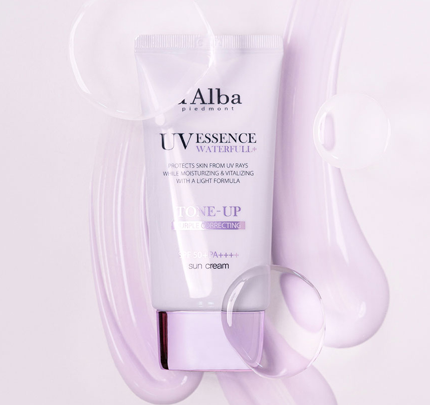 [NEW]d'Alba Waterful Tone Up Sun Cream Purple SPF50+PA++++ 50mL