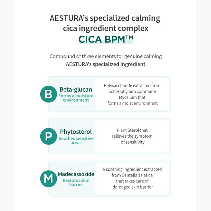 [AESTURA] A-CICA 365 Calmimg Cream, 48 Hour Hydration, Face Moisturizer for Dry and Sensitive Skin, Centella Asiatica Cream for Redness Relief 60ml