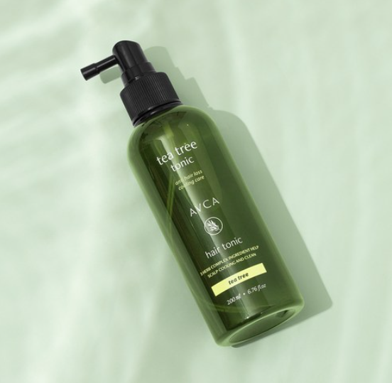 AVCA Tea Tree Hair Tonic 200ml Scalp Care Anti Hair Loss Cooling Treatment Spray