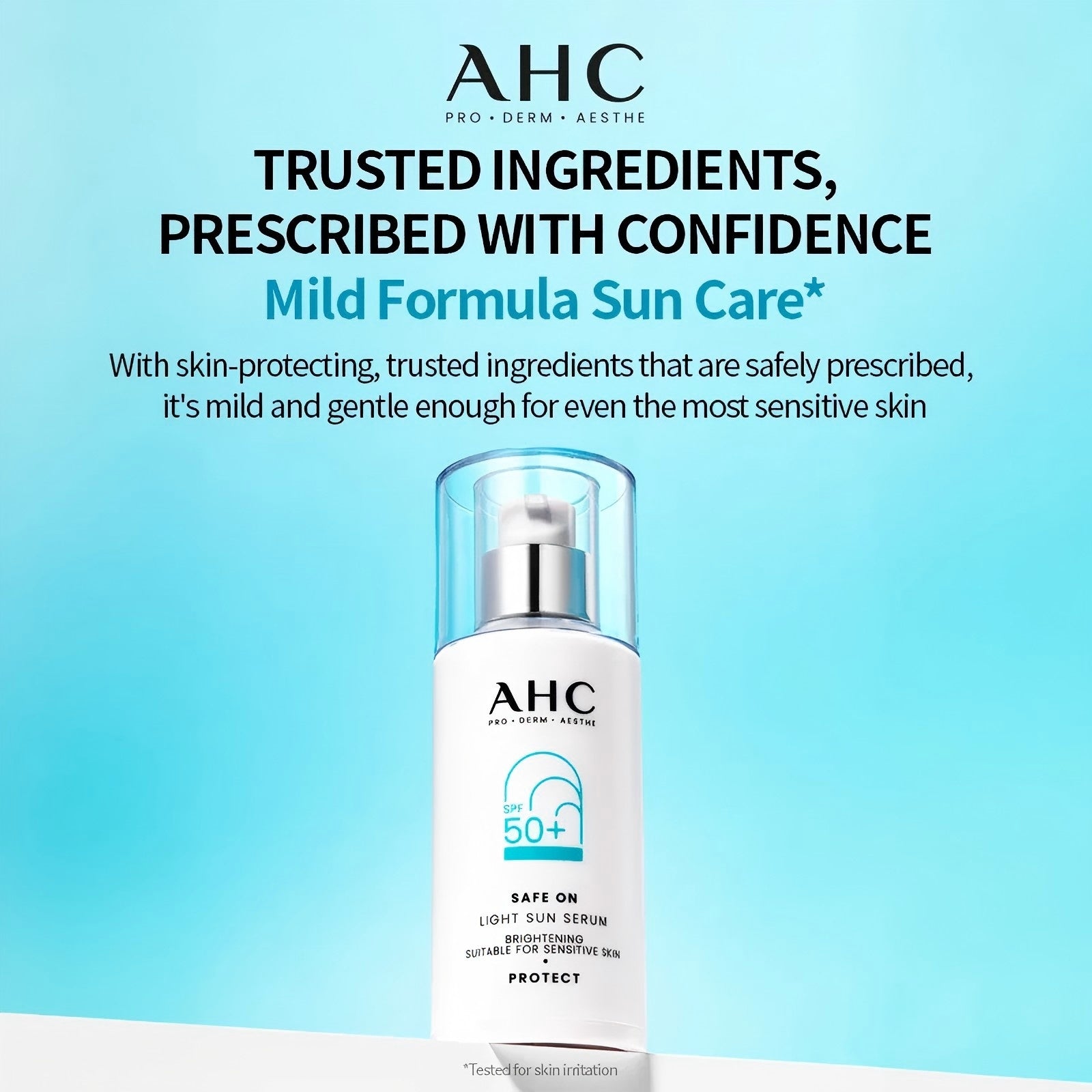 AHC Safe On Light Sun Serum SPF50+PA++, 40ml, 1PCS