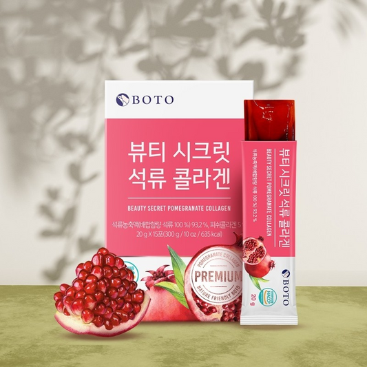 BOTO Beauty Secret Pomegranate Collagen Jelly 300g/20g * 15 Sticks