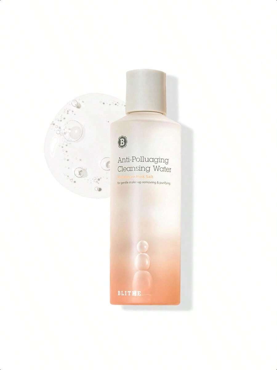 Blithe Anti Polluaging Cleansing Water With Himalayan Pink Salt - Water Based Cleanser Korean,Make Up Removers 8.4 Fl Oz