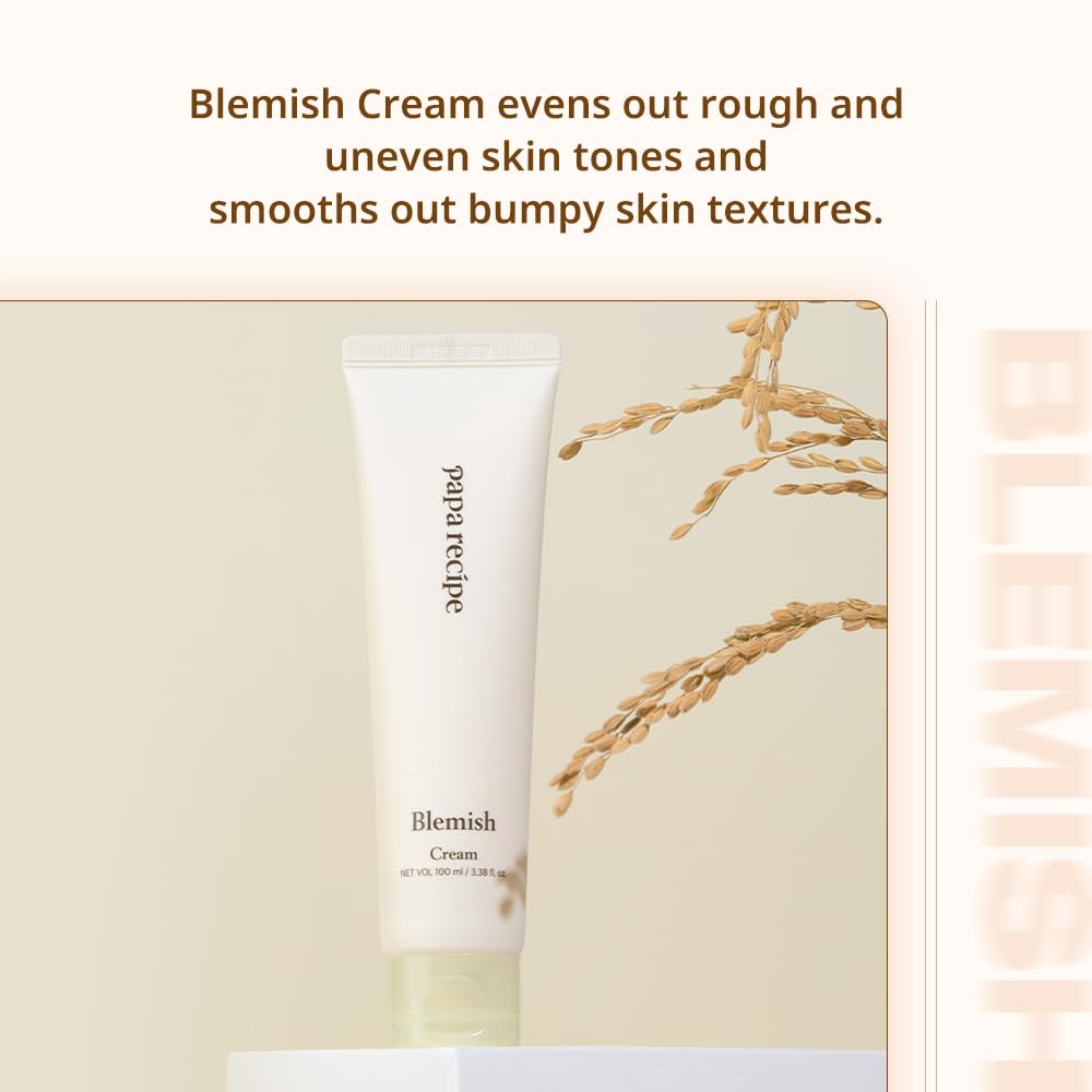 Papa Recipe Blemish Cream, Hydrating Face Moisturizer for Dry, Sensitive Skin, Korean Skincare for Men and Women 100ml, 3.38fl oz