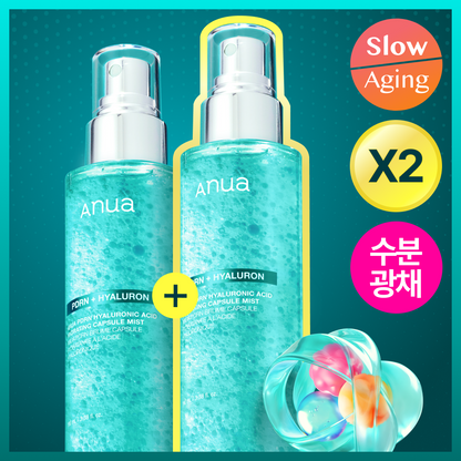 ANUA PDRN Hyaluronic Acid 100 Capsule Mist 100ml*2 Double Pack