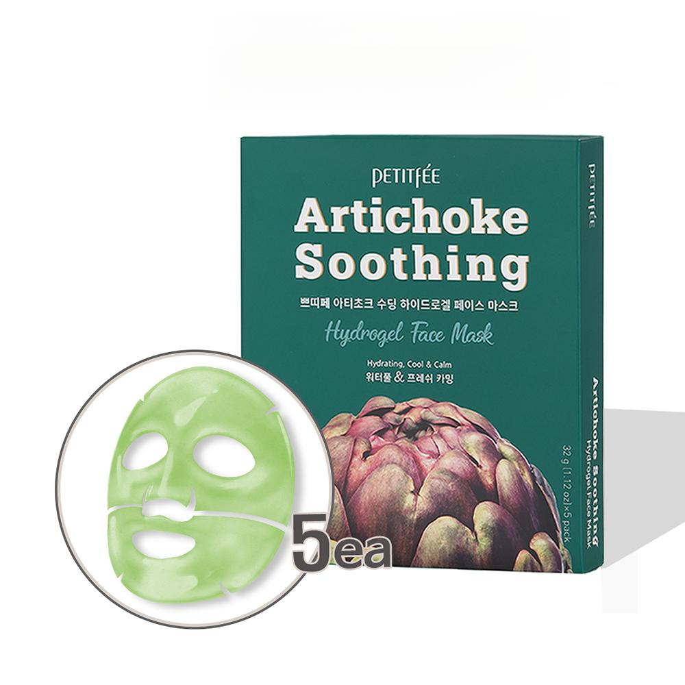 Petitfee Artichoke Soothing Hydrogel Face Mask (5 Sheets)