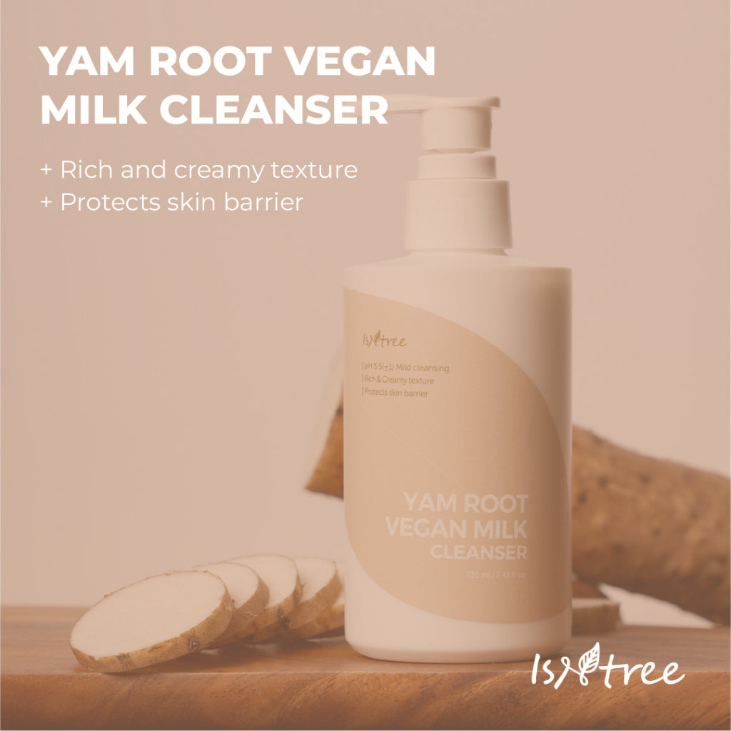 (ISNTREE) Yam Root Vegan Milk Cleanser 220ml +Refill 100ml