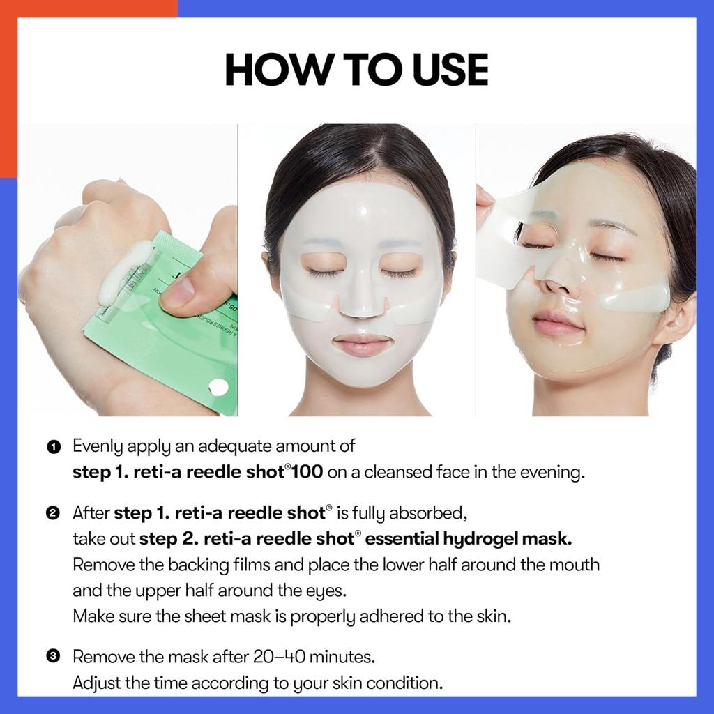 VT Reti-A Reedle Shot 100 2-Step Hydrogel Mask(34.5gx4ea)