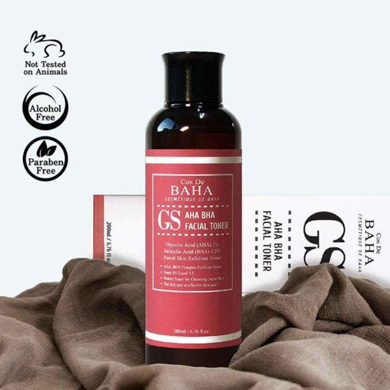 Cos De BAHA AHA/BHA GS Toner 200ml (3 Options)