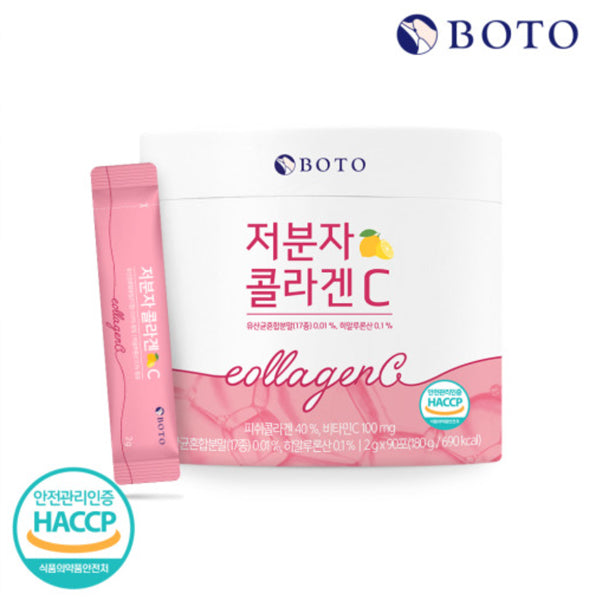 [Boto] Low Molecular CollagenC Korean Collagen 180g(2g*90T) Flis Collagen / Hyaluronic acid / Mixed Probiotic Powder / Korean Collagen