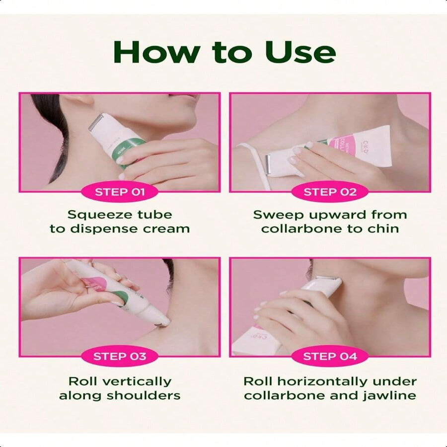 CKD Retinol Collagen Neck Cream With Gua Sha Massage Roller 50ml/1.69oz