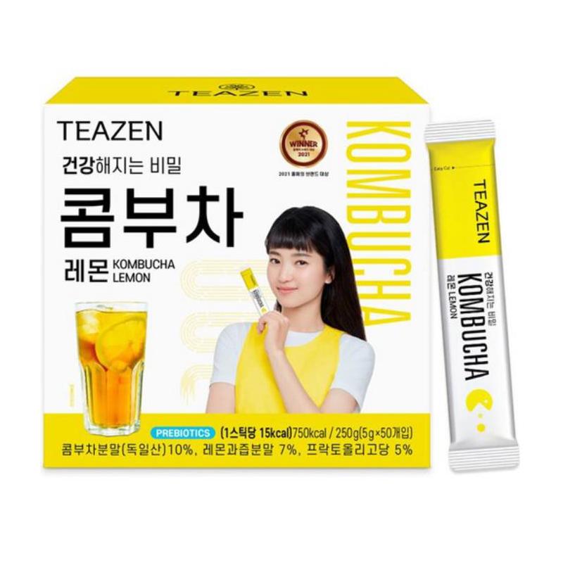 Teazen Kombucha Korean Kombucha Powder - Berry Peach Lemon Pineapple Citron