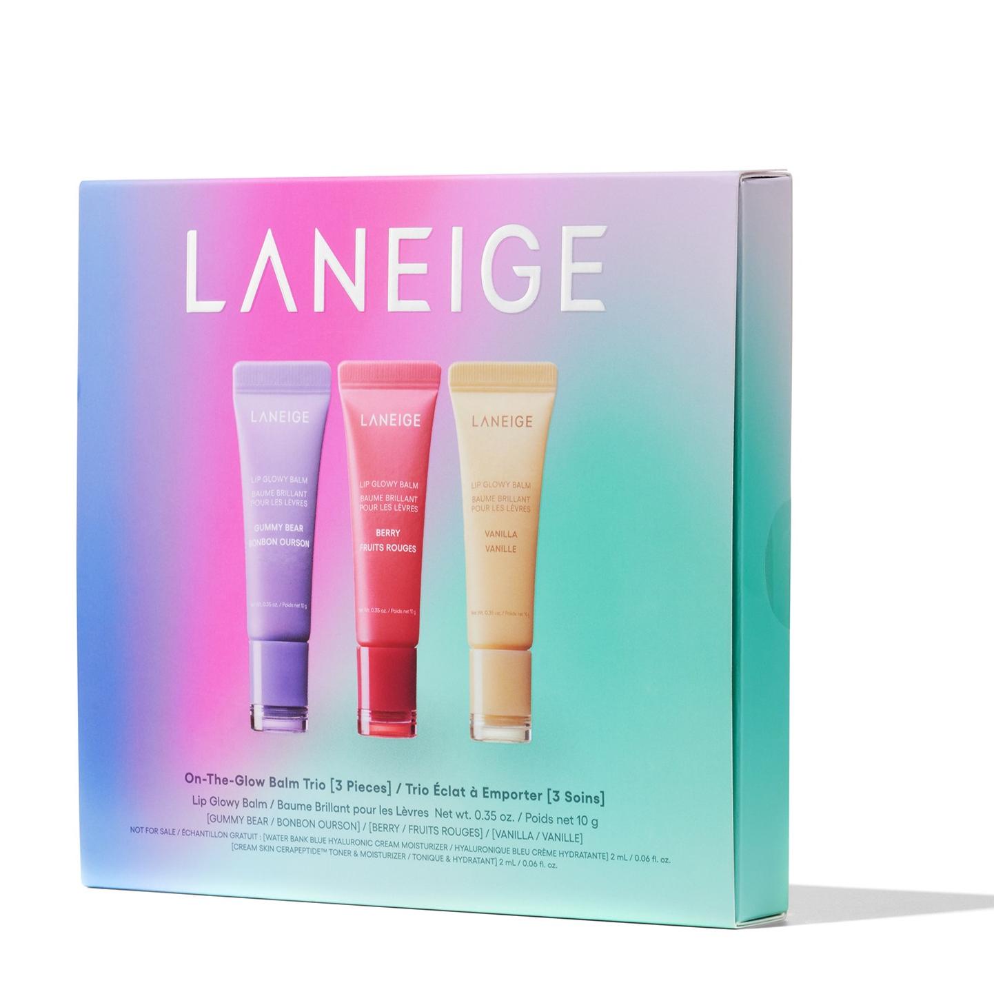 LANEIGE Lip Glowy Balm Trio Set 10g*3PCS