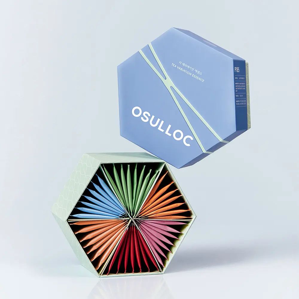 OSULLOC Tea Variation Essence Gift Box, 6 Flavors 42 Tea Bags