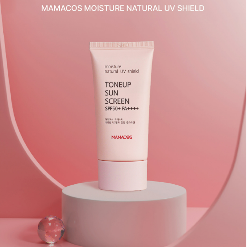 Mamacos Toneup Sun Screen 60ml SPF50+ PA++++ / Mild sunscreen for dry eyes