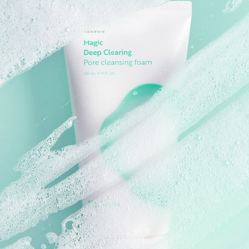 Hanskin Magic Deep Clearing Pore Cleansing Foam Facial Cleanser for Blackheads