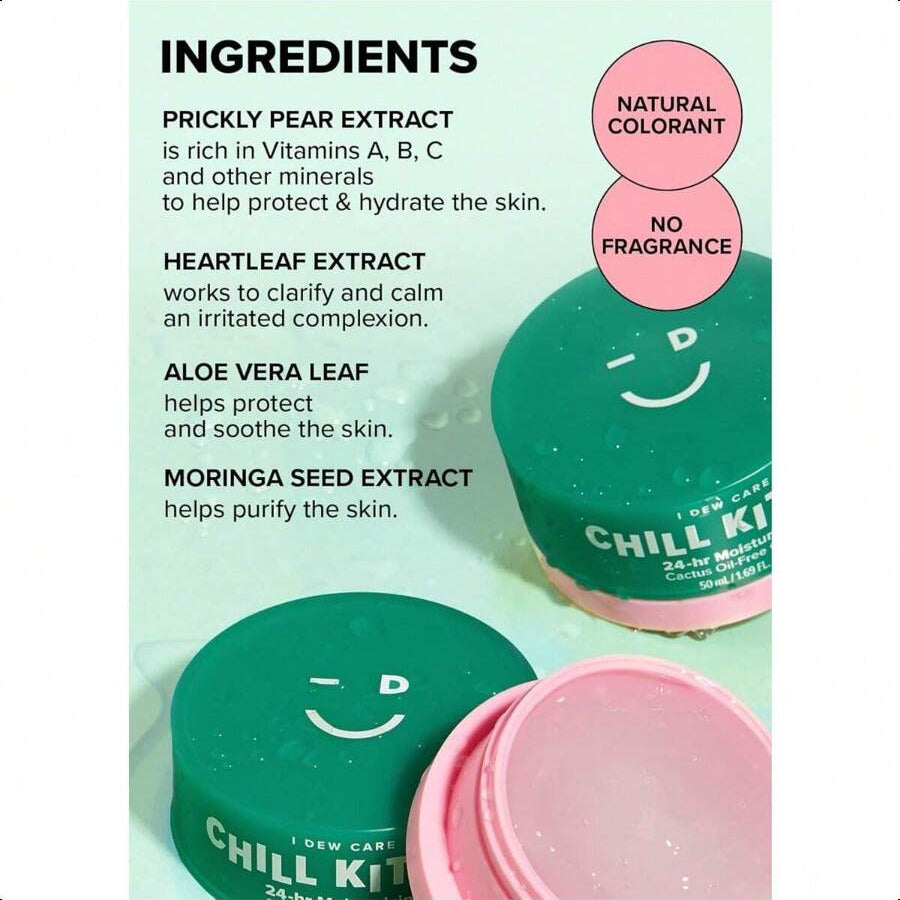 I Dew Care Heartleaf Face Cream - Chill Kitten | Moisturizer  50ml