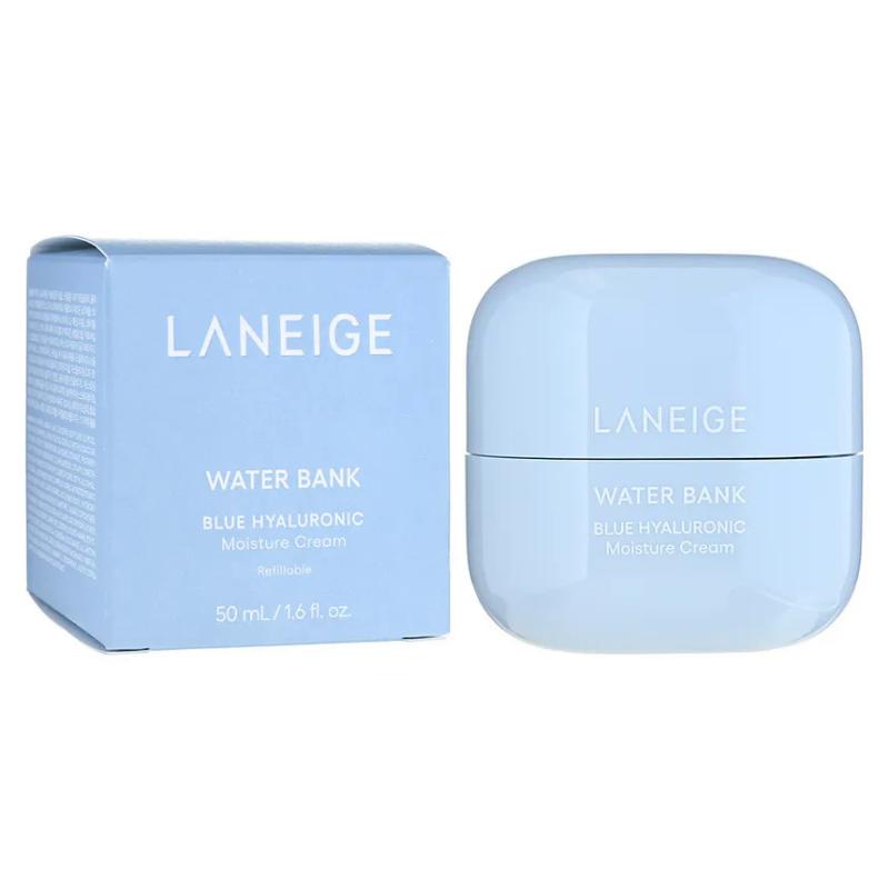 LANEIGE Water Bank Blue Hyaluronic Cream for Normal To Dry Skin 50ml,a Hydrating Cream That Relieves Skin Dryness and Repairs Damaged Skin