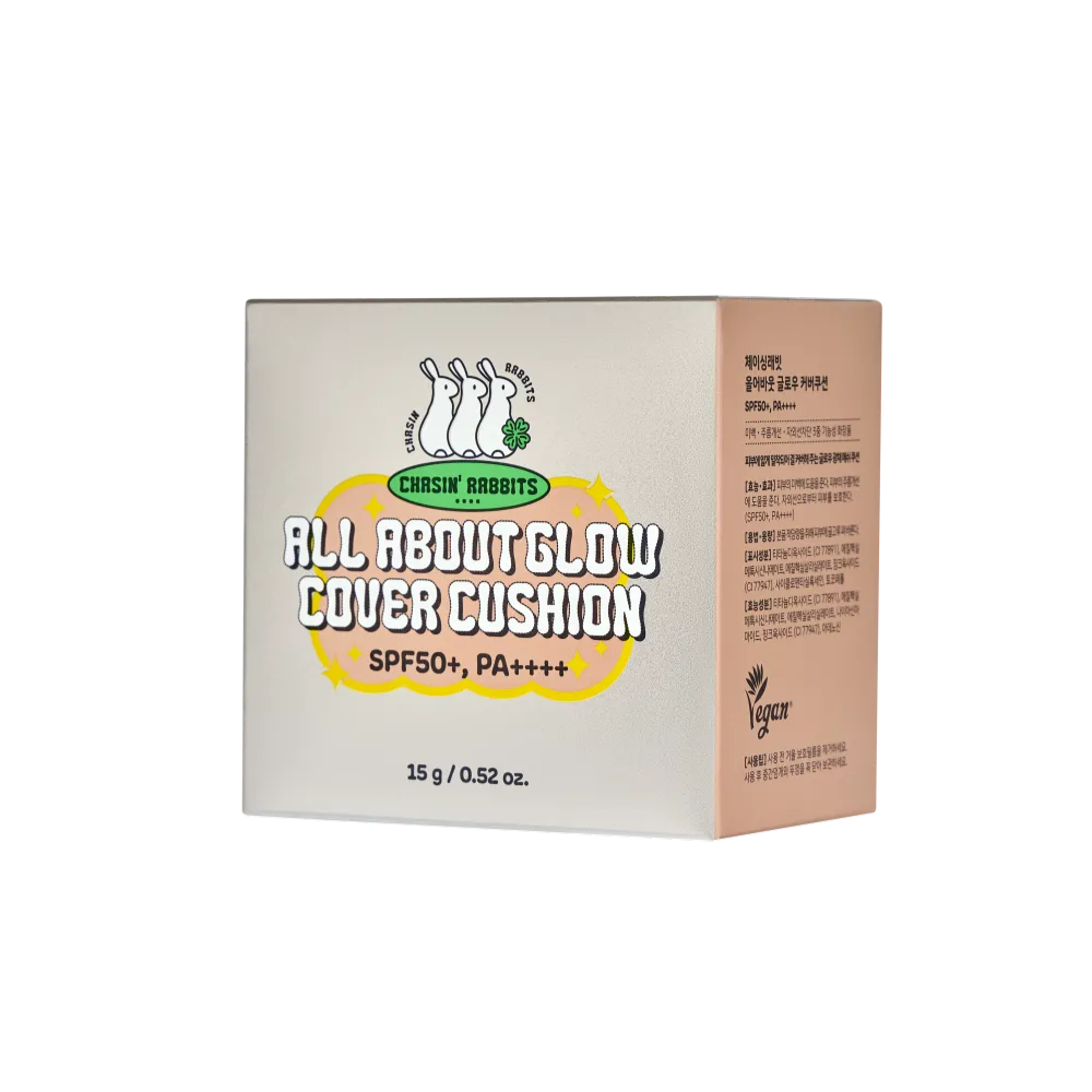 CHASIN' RABBITS All About Glow Cover Cushion SPF50+PA++++ 15g