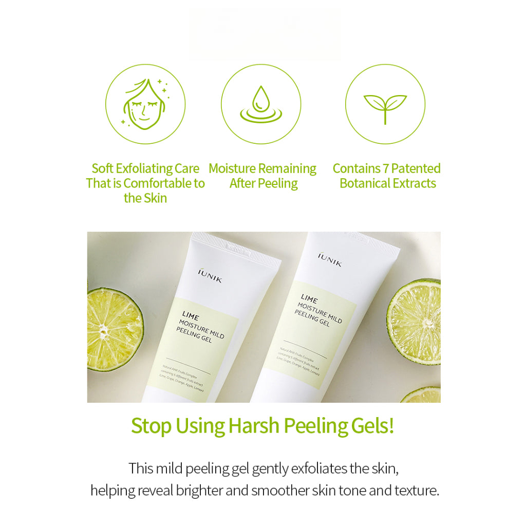 iUNIK Lime Moisture Mild Peeling Gel - 120g