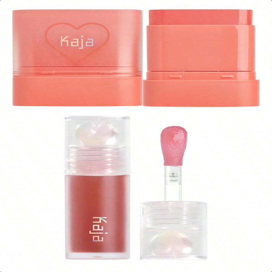 Kaja Dewy Bar - Creamy Multi - Stick Blusher & Lip Balm 03 Peach Cobbler 10g/0.35 Oz