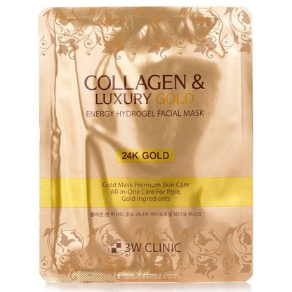 3w Clinic Collagen Luxury Gold Energy Hydrogel Facial Mask 30g*5ea