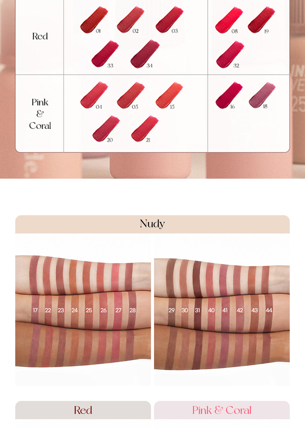 PERIPERA Ink Velvet Lip Tint(29, 31, 35, 38)